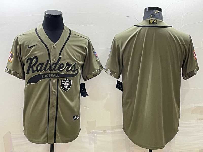 Mens Baltimore Ravens Blank Olive Salute to Service Cool Base Stitched Baseball Jersey